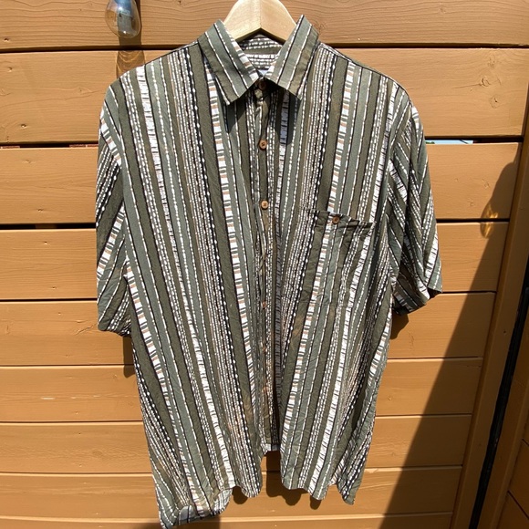 Rayon Summer button down shirt US L - Picture 1 of 4